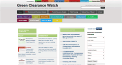 Desktop Screenshot of greenclearancewatch.org