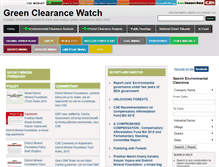 Tablet Screenshot of greenclearancewatch.org